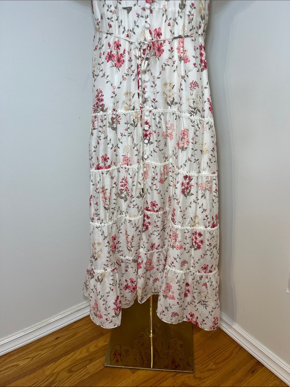 Jessie Button-Down Floral Print Midi Dress - Picture 11 of 17